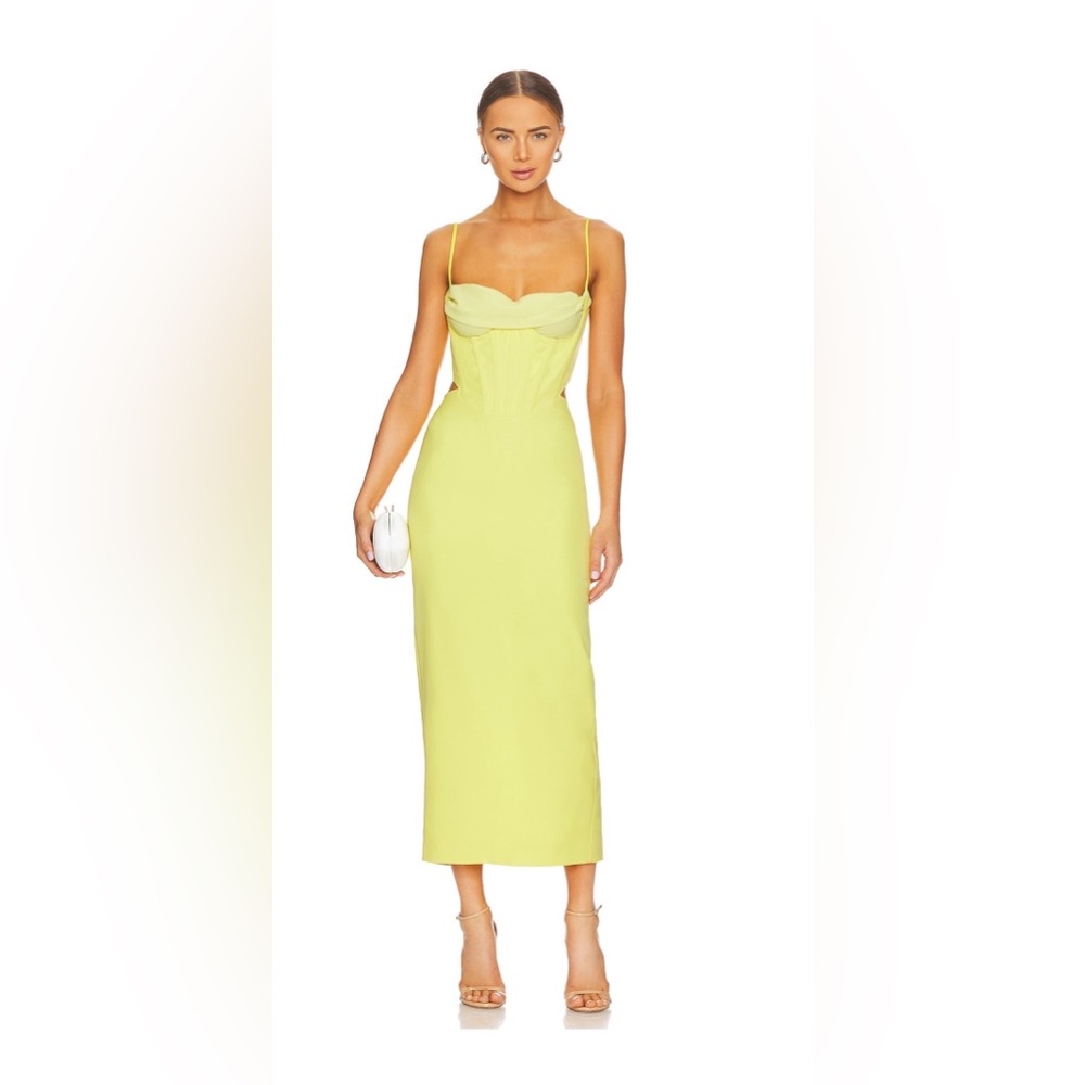 Martini Midi Dress in Limoncello EUC